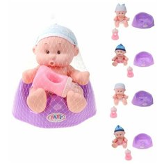 Игровой набор "Мой малыш", в комплекте кукла-пупс 25см, предм. 2 шт Shantoy Gepay 200106021 Наша Игрушка