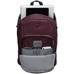 Рюкзак WENGER Crango 610195, с отделением для ноутбука 16, сливовый, полиэстер, 31x17x46 см, 24 л