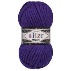 Пряжа для вязания Alize "Superlana Megafil", цвет: 388 пурпурный, 55 м, 100 грамм (5 мотков)