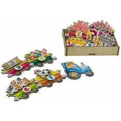 Липучка "Трактор с животными" Сибирские игрушки