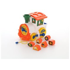 Логический паровозик "Миффи" с 6 кубиками №2 Cavallino