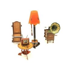 Коллекционный набор мебели "Торшер и обстановка" Умная Бумага