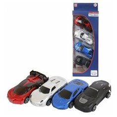 Игровой набор ABtoys Машинки спортивные 4шт инерционные