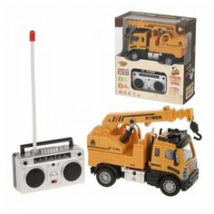 Бетоновоз р/у, 4 канала, свет, эл.пит. АА*4шт.не вх.в комплект, коробка Наша Игрушка
