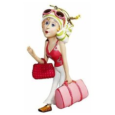 Статуэтка-подвеска ДАМА-ПУТЕШЕСТВЕННИЦА, полирезин, 6х4х12 см, Forest Market 3D1115