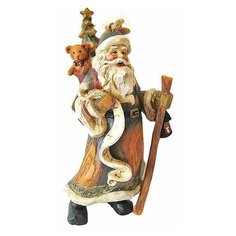 Статуэтка-подвеска САНТА С ФОНАРИКОМ, полирезин, 6.6х5.2х13.4 см, Forest Market 3D1104