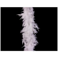 Гирлянда БОА ИЗ ПЕРЬЕВ, 184 см, цвет: белый, Kaemingk 728502