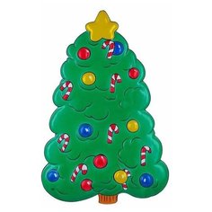 Новогоднее настенное панно НАРЯДНАЯ ЕЛКА, 63х42 см, SNOWMEN Е3033