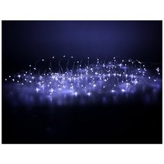 Гирлянда СВЕТЛЯЧКИ, 80 холодных белых LED-огней, 4 м, серебристый провод, батарейки, Koopman International AX8701030