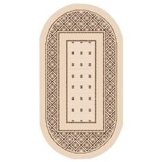 КОВЕР ЦИНОВКА "ЭКО" 0,5*0,8 М 7903/01 ОВАЛЬНЫЙ (1/10) "ЛЮБЕРЕЦКИЕ КОВРЫ"