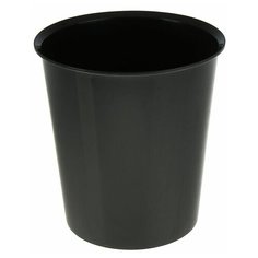 Корзина для бумаг пластик цельная 14л Стамм черная КР55 1889805