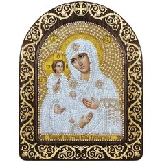 Набор для вышивания бисером Нова Слобода "Богородица "Троеручица", арт. СН5016, 13,5x17 см Nova Sloboda