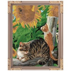 Набор для вышивания бисером "Игривый котенок", 37.1x49.8 см Светлица