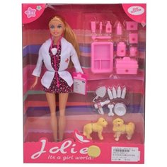 Кукла Наша Игрушка "Ветеринар", 30 см, 21 предмет (K369-11)