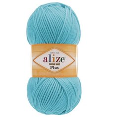 Пряжа ALIZE Cotton Gold Plus 100гр., 200м. (55%хлопок, 45%акрил) ТУ (287 бирюзовый) 5 шт