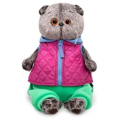 Мягкая игрушка Basik&Ko Басик, в теплом жилете, 25 см (Ks25-168) Basik&Co