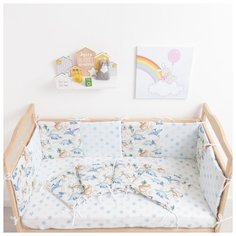 Бортик в кроватку Крошка Я "Динозавры", (32*32 см, 12 штук), бязь, синтепон