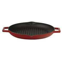 Сковорода-гриль с чугунной ручкой LAVA LV Y GT 28 K0 R 28 см, 2,16 л, красная