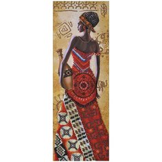Набор для вышивания бисером Нова Слобода "Африканка с кувшином", 18x51 см, арт. НД2076 Nova Sloboda