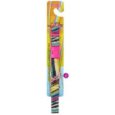 Ошейник с пластиковой косточкой 15 мм x 40 см "Радуга", цвет: розовый Zoo One