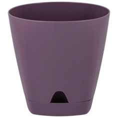 Горшок InGreen с поддоном Аmsterdam ING6202, 8л, 25х24.4 см морозная слива