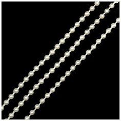 Бусины на бобине Tesoro, 2,5 мм, 100 метров, цвет: 2 молочный