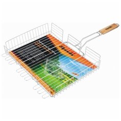 Решетка-гриль объемная, хромированная, 300х400х65 мм Sparta