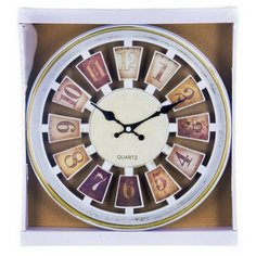 Часы настенные круглые Home art "рулетка светлый" 30,5 см Guterwahl