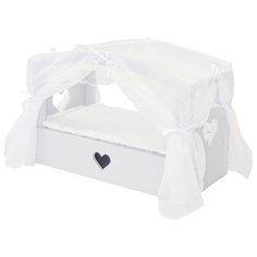 Кроватка с бельевым ящиком "Любимая кукла", мини (цвет: дрим) Paremo