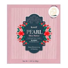 Koelf Pearl & Shea Butter Hydrogel Mask Pack Гидрогелевая маска для лица с маслом ши и жемчужной пудрой (3 шт.)