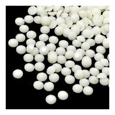 Стразы термоклеевые "Ideal", акрил, размер: 3,8-4,0 мм, цвет: белый (1440 штук)