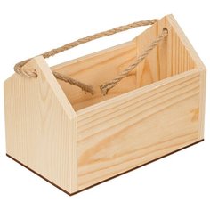 Заготовка для декорирования Mr. Carving "Ящик низкий с веревочной ручкой", 12х20 см, арт. ВД-741