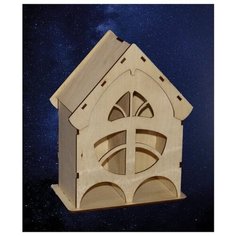 Заготовка из дерева "Чайный домик с окошком", средний, двойной Созвездие