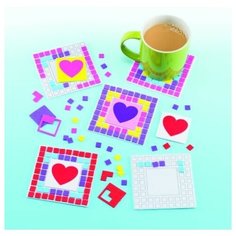 Набор подставок из мозаики "Сердце", 3 штуки Baker Ross