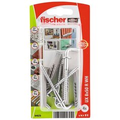 Дюбель универсальный UX 8X50 + прямой крюк (блистер 4 шт.) Fischer
