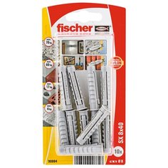 Дюбель для полнотелых материалов SX 8X40 (блистер 10 шт.) Fischer