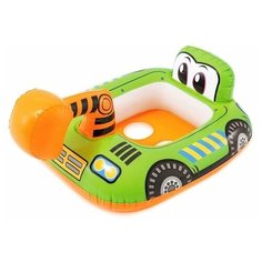 Надувной круг "Intex" с сидением и со спинкой Транспорт зеленый