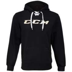 Толстовка CCM Logo Hoody SR взрослая(L / черный/L)
