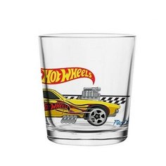 PRIORITY Стакан Ода Hot Wheels 250 мл прозрачный/желтый/красный