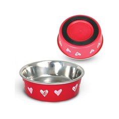 Triol миска металлическая на резинке сердца, 0,75л 30251020, 0,192 кг (2 шт)