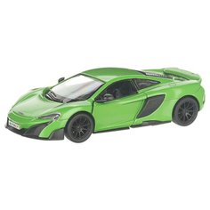 Детская инерционная металлическая машинка с открывающимися дверями, модель McLaren 675LT, салатовый Serinity Toys