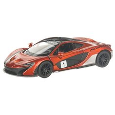 Детская инерционная металлическая машинка с открывающимися дверями, модель McLaren P1, оранжевый Serinity Toys