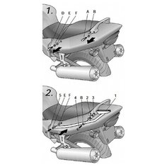 Крепление кофра SHAD Honda CBR1100 XX (97- 07), задний