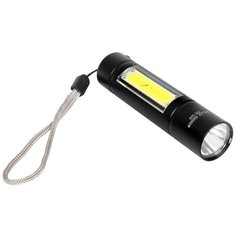 Фонарь ручной мини аккумуляторный с зарядкой от USB 510 с боковым светом Police