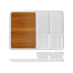 Блюдо для стейка/сыра с соусниками [2шт]; бамбук,фарфор Pro Hotel