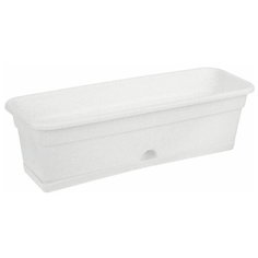 Балконный ящик для цветов с нижним поливом, 60x20x17 см (мрамор) Darel Plastic