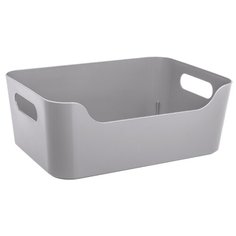 КОРЗИНА УНИВЕРС. "SCANDI" 10 Л 340*240*140 ММ (СВЕТЛО-СЕРЫЙ) (1/18) "БЫТПЛАСТ" Econova