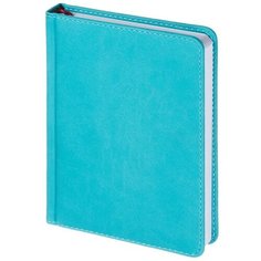 Ежедневник Альт Velvet недатированный, искусственная кожа, А6+, 136 листов, голубой