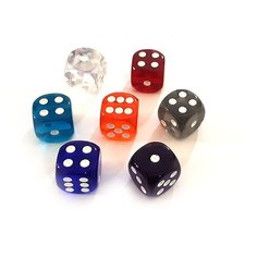 Кубик D6 "Прозрачный", 16 мм Pandoras Box Studio