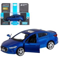 Машинка детская, металлическая, инерционная, Автопанорама, коллекционная, 1:40, HYUNDAI ELANTRA, синий, открываются двери